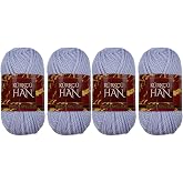 K&uuml;rk&ccedil;&uuml; Han Boni Soft Type%100 Akrilik &Ouml;rg&uuml; İpi 35g 59m &ndash; 4&rsquo;l&uuml; Paket (Toplam 140g 236m) &ndash; Yumuşak Dokulu, Şiş ve Tığ Uyumlu, A