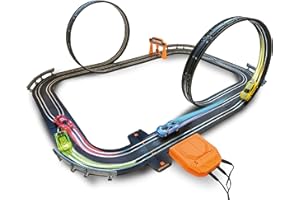 Atlasonix Autocarro Auto Elettrica per Bambini, Treno Da Corse Bambini 3 4 5 6 7 8 Anni per Ragazzi e Ragazze Car Corse Set per Ragazzi, Regali Compleanno Natale