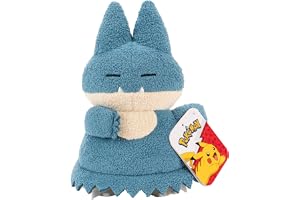 Pokèmon Munchlax Sovande Plysch - 13 cm Premium Plysch, Flerfärgad