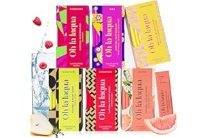 ‎OH LA LAQUA Oh la laqua - Tutti Frutti - 6 fruchtige Aromen - Für Wasser mit Geschmack - Ohne Zucker - 60 Sticks - Für 30l Infused Water - 100% Natürlich