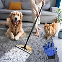 Katzenhaarentferner Für Möbel – 4-in-1 Werkzeug Mit Langem Griff, Für Couch, Teppich, Kleidung & Auto, Wiederverwendbar