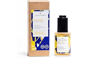 VIDALFORCE DHT Serum Anticaida Pelo débil y fino I Con 14 Activos Naturales y Saw Palmetto como alternativa natural al minoxidil I Equivale a 30 ampollas anticaida cabello mujer y anticaida cabello hombre