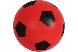 eMKay® 20cm Red Football | Indoor/Outdoor Soft Sponge Foam Soccer Ball Great Fun For Adults And Kids Boys & Girls