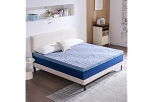 Hiimgo Materasso Matrimoniale 160x190 Memory Foam, Altezza 16 cm, Ortopedico, Medio Rigido, 7 Zone di Comfort, Alleviamento Punti di Pressione Materasso Matrimoniale Ortopedico