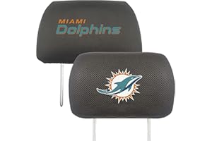 Fanmats NFL Kopfstützenbezug-Set, Bestickt, 1 Stück, Schwarz