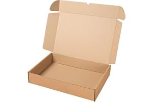 packer PRO Pack 25 Cajas Carton Envios Automontables para Ecommerce y Regalo Kraft, Grande 43x30x8cm