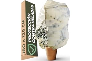 Praknu Saco Cubre Plantas 180x120cm - Outdoor - Resistente a Desgarros - Transpirable - Lavable - Reutilizable - 80g/m² - Beige