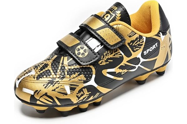 Mitudidi Crampon Foot Enfant Garçon Filles Légères Chaussures Entrainement Football Unisexe 28-37EU