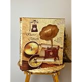 Rabsev Rs21 Fotoğraf Alb&uuml;m&uuml; 10x15cm 600 L&uuml;k Gramafon Desenli Kutulu Yatay Dikey Modeli