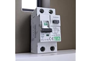 VL VILLORE Interruptor diferencial superinmunizado Clase A SI, con protección sobrecorriente y fugas (25A, 2P, 30mA)