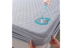 ZOUWAY Matratzenschoner 90x200 cm, wasserdichte Matratzenauflage aus Geräuschlosem Material, Matratzentopper Schoner Wasserdicht und Atmungsaktiv, Passend für Matratzen Bis 30cm Dicke
