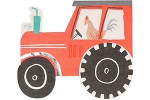 Meri Meri On The Farm Tractor Napkins (Pack of 16)