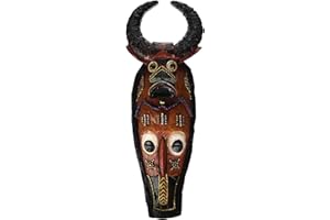 Design Toscano Masks of the Congo Wall Sculptures - Cape Buffalo