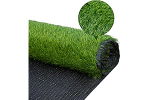 SUUIWAU Artificial Grass 300 x 200 cm, Artificial Grass Turf 30 mm Height Dense and Soft Fake Grass for Outdoor Astro Turf for Balcony, Garden, Patio, Green (Spring Green, 300 x 200 cm)