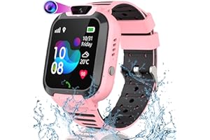YEDASAH Smartwatch Kinder mit GPS und Telefon, Kinder GPS Intelligente Uhr SOS wasserdichte IP68 Voice Chat Schulmodus Gegenseitiges Anrufen Touchscreen für Jungen Studenten Kinder