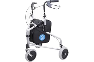Angel Mobility Lightweight Rollator Folding Tri Walker Walking Frame Zimmer Three Wheel
