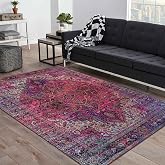 Latte Dizayn Ozrin Desenli Kadife Pamuk Tabanlı Yıkanabilen Kaydırmaz Antibakteriyel Salon Halısı 160x230