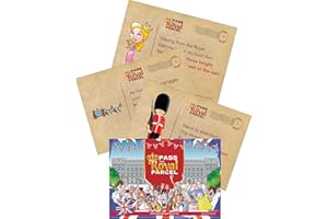 HANNAH'S GAMES King Charles Coronation Pass The Parcel Game - 10 Royal Rhyme Cards Pack JUST ADD GIFT King Charles III Party Games - Union Jack Party Supplies - Full Colour Design & Decorations - British Made