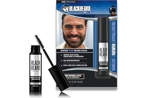 Blackbeard for Men Formula X – omedelbar borst-on skägg och mustaschfärg – 1-pack (brunsvart) av Blackbeard för män