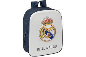 Safta Real Madrid 3D - Matériel scolaire, idéal pour les enfants de différents âges, confortable et polyvalent, qualité et résistance