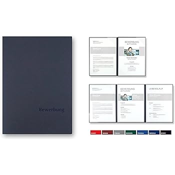 5x CARPETA Bewerbungsmappen Executive-Exclusiv - Steingrau Mit Prägung - Premium 3-teilig Aus Deutschland