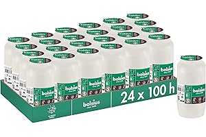 Bolsius Znicz – biały – 24 szt. – długość czasu palenia 5 dni – świeca żałobna i świece pamiątkowe – czyste spalanie – bez oleju palmowego