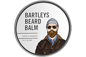 LOVELY BAMBOO Bartley's Bartbalsam/Bartwachs - Bartleys Premium Bartpflege Balsam Beard Balm 20g - Natürliches und organisches Bartwachs für einen gepflegten Bart