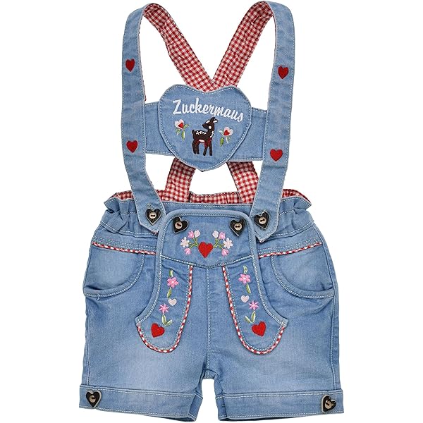Alpenglück Trachten Short - Süße Dirndl-Hose Für Kleine Mädchen
