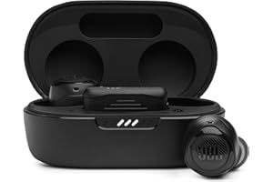 JBL Quantum Air TWS Auriculares In Ear inalámbricos, con cancelación de ruido, 8 horas de reproducción, resistencia al agua IPX4, compatible con asistente de voz, negro