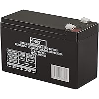 EMOS B9675 Wartungsfreier Bleiakku/Bleiakkumulator für Kinderfahrzeuge, USV-Anlagen, 12V, 9 Ah, faston 6,3 mm, 12 V