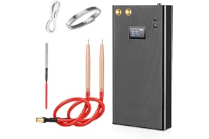 Yontwe Punktschweißgerät 70 Gänge einstellbar 7500mAh Mini LCD Bildschirm Punktschweißmaschine mit 5m Nickelblech Tragbares digitales Spot welder