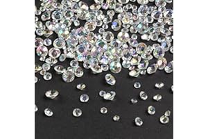 G&S homedeko 4000 Pcs Crystals Acrylic Diamond Gems Sparkling Tiny Acrylic Table Scatter Rhinestones for Vase Filler Decoration Wedding Decoration Bridal Shower Decoration (3/4/5) mm
