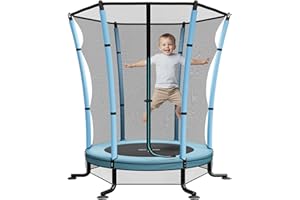 ‎JUMMICO JUMMICO Trampolin Kinder mit Sicherheitsnetz Ø145cm, Indoor-/Outdoor Trampolin für Kinder ab 3 Jahre