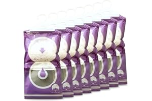 MY TO Absorbeur anti humiditÃ placard Parfumé - (8Sacs x 190Gr) - Absorbeur d'humiditÃ pour prévenir la moisissure - Sacs deshumidificateur suspendus pour maison et cuisine - Parfumé à la lavande
