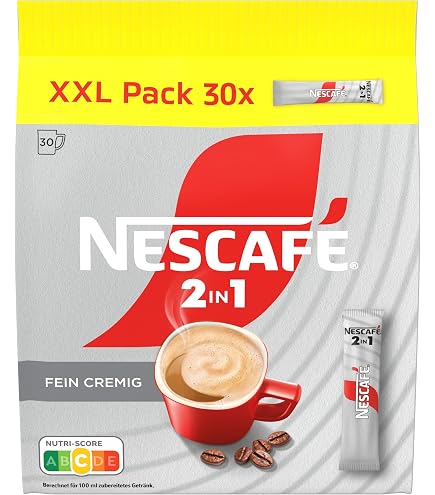 Café Soluble NES - Pack De 25 Sticks De 2g (50g Total) - Instantané Caféiné - Fabriqué En France