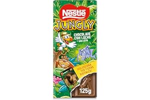 VALOR NESTLÉ JUNGLY tableta de Chocolate con Leche y Galleta 125g