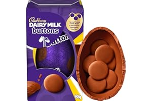 Cadbury Dairy Milk Buttons Easter Egg, Includes 1 Small Egg with Milk Chocolate Buttons Inside, Gift for Easter, 90 g (Pack of 1)