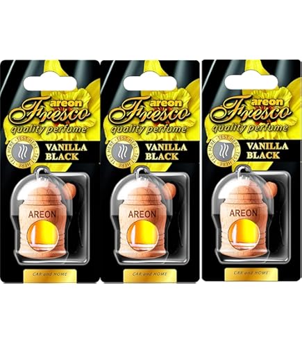 AREON Fresco Deodorante Auto Mela Dolce da Appendere Specchietto Pendente Boccetta Rosso Legami 3D (Set x 6