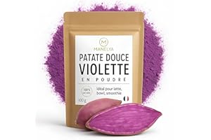 AL BADIL Polvo de Patata Dulce Morado - 100% Natural - Para Batido, Latte, Bowl & Pastelería - Super Alimento Rico en Nutrientes - 100 g