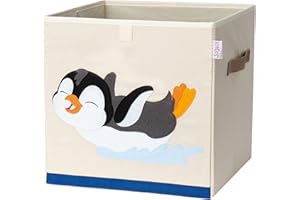 KNECKES Premium Storage Box Kallax Kids - 8 Motywów (33x33x33cm) | Rozmiar odpowiedni jako pudełka Kallax do pokoju dziecięcego | Składane pudełko na zabawki, stabilne dno, trwałe.
