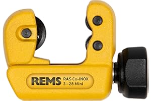 Rems, Tagliatubi RAS Cu-INOX, mini, strumento di installazione per tagliare tubi, diametro 3 mm - 28 mm, 1/8-1 1/8", spessore parete S ≤ mm 4, costruzione piccola, maneggevole, stabile