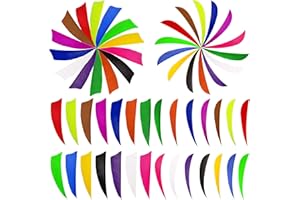 wolfman Tiro con L'Arco 3/4/5 Pollici Piume di Freccia Piume di Tacchino Naturale Impennata Destra Ali Lacrima Scudo Palette per DIY Freccia da 100 PZ