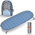 Upstuffs Compact Folding Table Top Ironing Board/Portable, Compact and Space Saving Ironing Board/Mini Ironing Board for Small Spaces, Laundry Rooms and Dorms