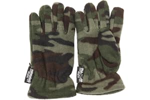 UNIVERSAL TEXTILES Childrens Boys Camouflage Thinsulate Thermal Winter Gloves (3M 40g) (3-6 Years) (Green Camouflage)