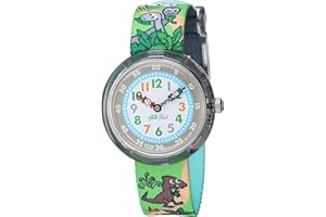SWATCH Flik Flak Orologio da Bambino Analogico al Quarzo con Cinturino in Tessuto – FBNP048
