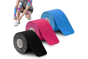 Precut tapes, 3 × 20 förskurna logy-tejp remsor (25 cm × 5 cm), vattentät och elastisk fysiosporttejp för muskelstöd, ledskyd