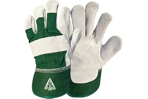 ITC GLOVES ITC Gardening Gloves for Men & Women, Heavy Duty Leather Garden Gloves, Thornproof & Breathable Work Gloves for Weeding, Planting, Pruning, and DIY Outdoor Tasks