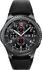 Samsung SM-R760NDAADBT Gear S3 frontier Smartwatch (3,3 cm Display, NFC,  Bluetooth, WLAN, Tizen OS, mit Silikon-Armband): Amazon.de: Elektronik \u0026  Foto