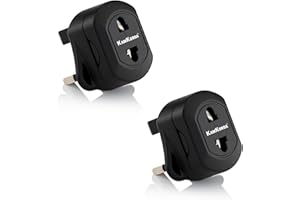 KAMKORDA Toothbrush Adapter Plug 2 Pack | Electric Toothbrush Adapter Plug UK | Shaver Charger Adaptor for Electric Toothbrushes & Shavers | Black
