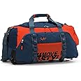 Skybags Polyester Solid Pattern Hustle Duffle Bag Dft 55 (Orange, Small)